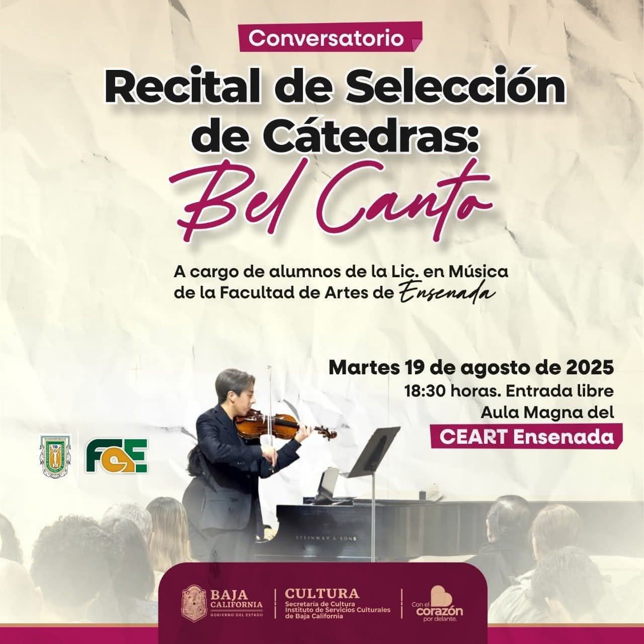 Recital de Selección de Cátedras: Bel Canto
