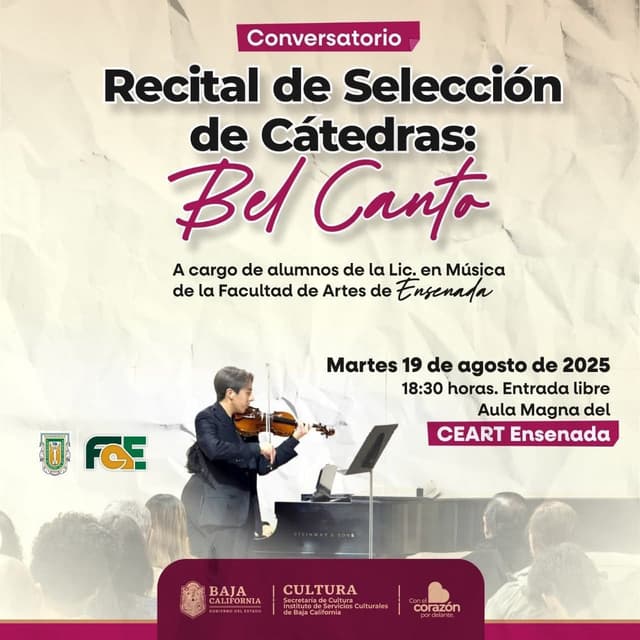 Recital de Selección de Cátedras: Bel Canto